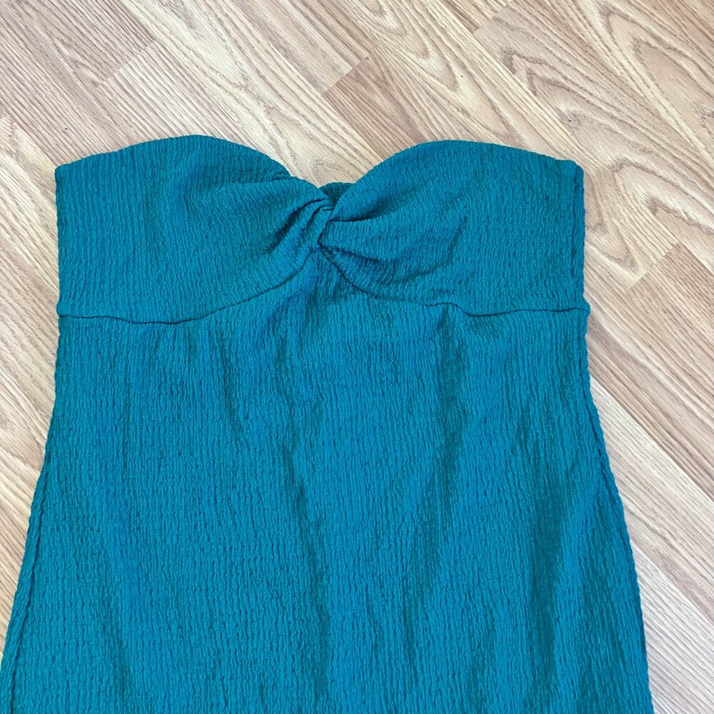 Wild Fable Womens Strapless Twist Knit Tube Midi Bodycon Dress with Slit Size XL - Picture 3 of 8